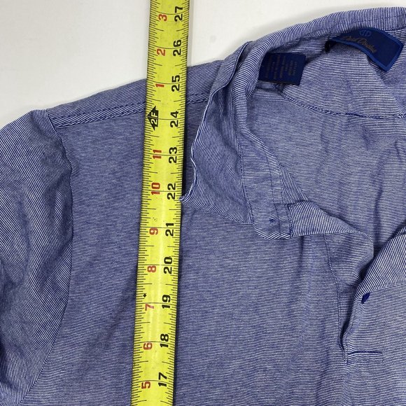 David Donahue Blue Polo Shirt Large - Picture 7 of 8